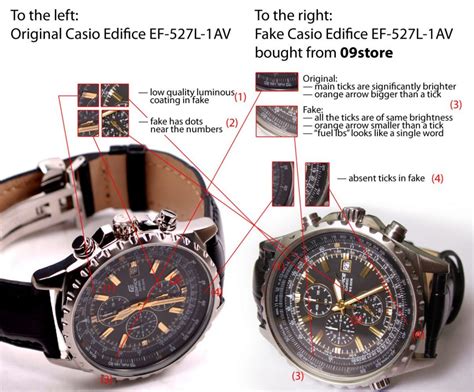 edifice watch how to tell if fake|Casio Edifice EF.